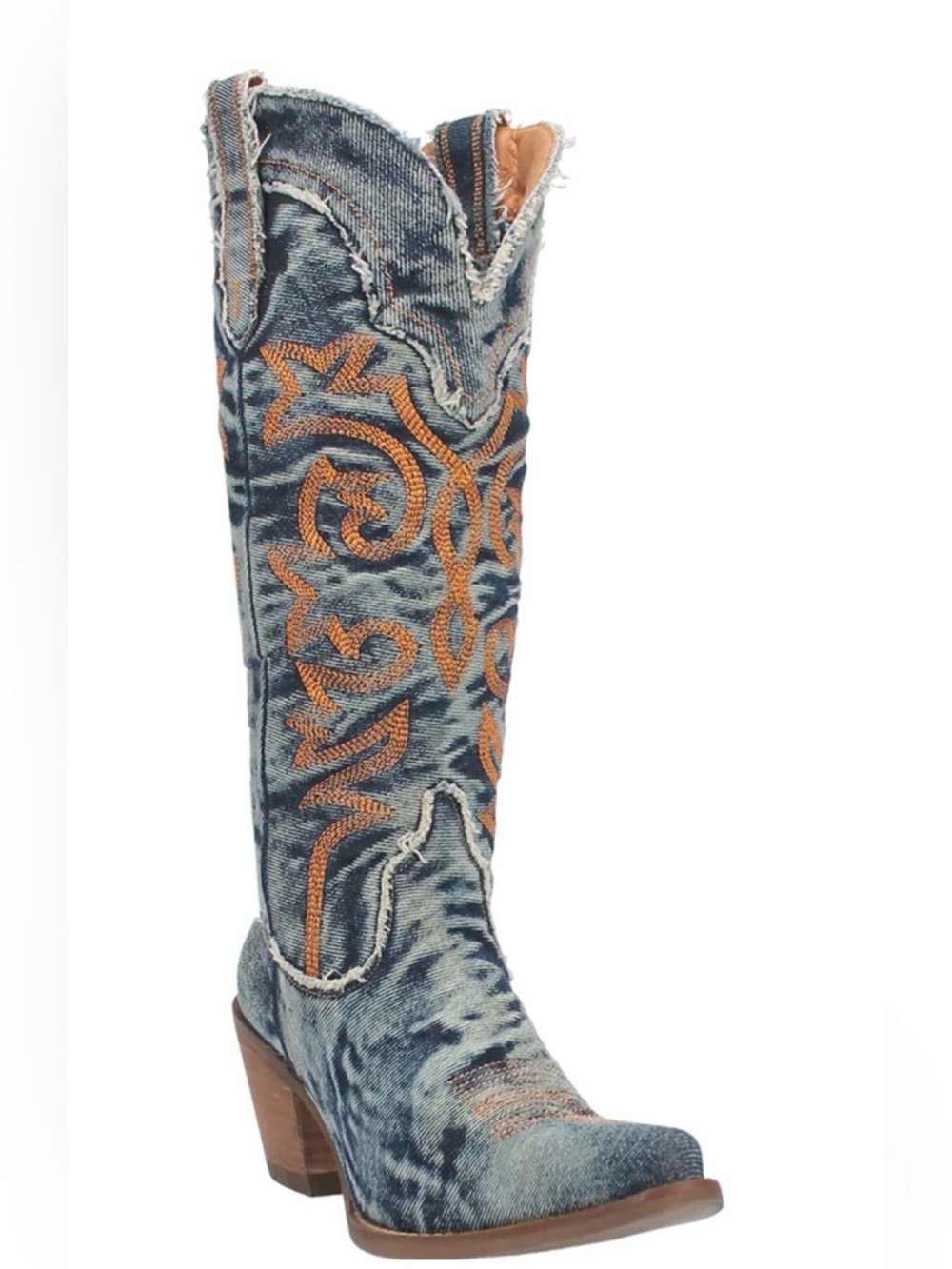 Dingo by Dan Post Texas Tornado Denim DI943 size 7.5